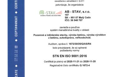 Certifikát 2