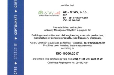 Certifikát 9