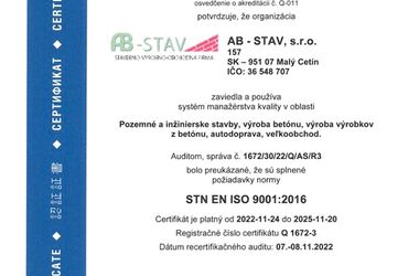 Certifikát 1